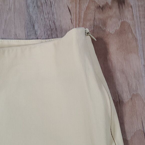 🔹️Gunex Yellow Italian Cropped Ankle Pants Size 8/29 - Picture 4 of 10